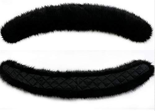 Faux Fur Collar Scarf Hood Collar Shawl Stole Neck Warmer for Winter Coat4