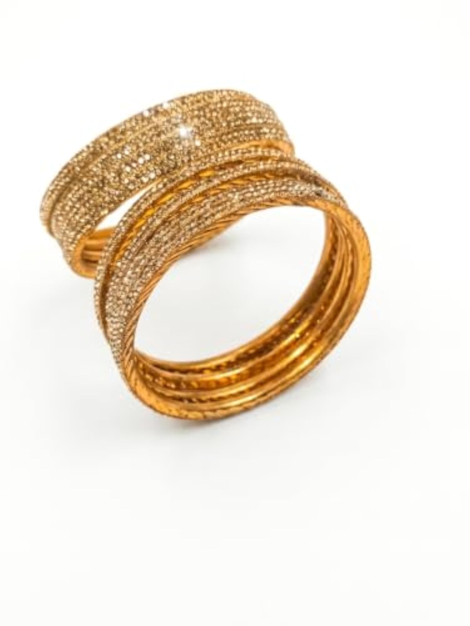 Traditional Ethnic Stackable Kada Bangles Set, Lightweight