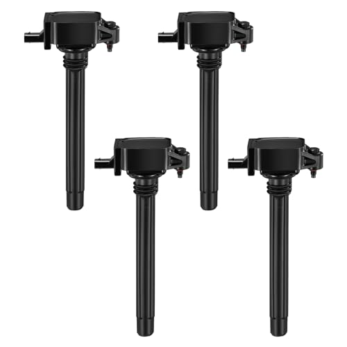 BDFHYK Ignition Coil Pack Set of 4 Compatible with Jeep Cherokee Compass Renegade,Compatible with Chrysler 200,Dart,500X,ProMaster City 2.4L L4 Replacement for UF751 UF754 68242286AA GN10738