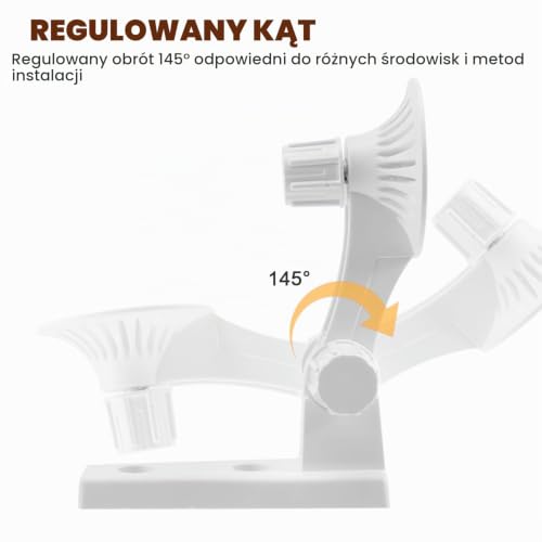 Uchwyt ścienny/sufitowy, 2 sztuki, kompatybilny z kamerą Reolink E1/E1 Pro, biały, regulowany 180 stopni uchwyt na kamerę