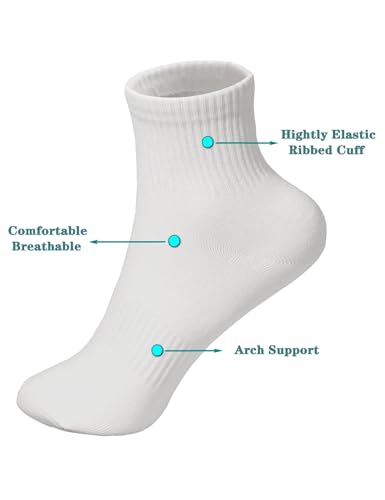 Women's Ankle Socks Cotton Gym Mini Athletic Crew running Sock for women 6 Pairs2