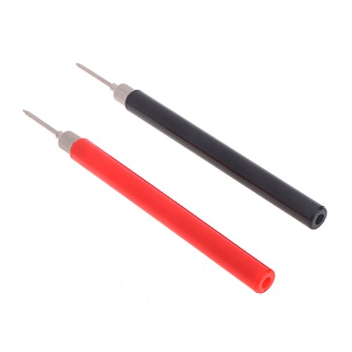 2 Pieces Spring Test Probe Tip Insulated Hook Wire Connector Pin Practical Tool For Vehicle Maintenance