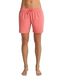 Roxy Boardshorts für Damen, 12,7 cm Schrittlänge, schnell trocknende Badeshorts, Badehose, Strand-Shorts, Korallenrot (Hot Coral), Medium