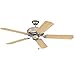 Craftmade K10262 Pro Builder 52" Ceiling Fan with Pull Chain, 5 Blades, Brushed Satin Nickel