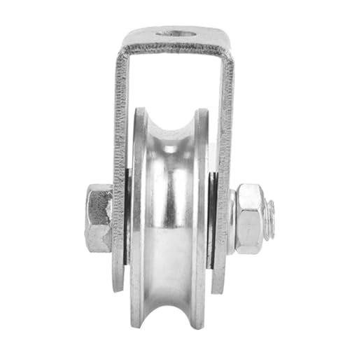 NAMOARLY Single Pulley Block Pulley Bearing Wheel 300kg Load Steel Material Wire Towing Lifting Equipment