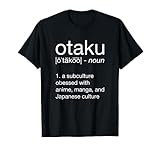 Otaku Definición Japonés Anime Regalo Camiseta
