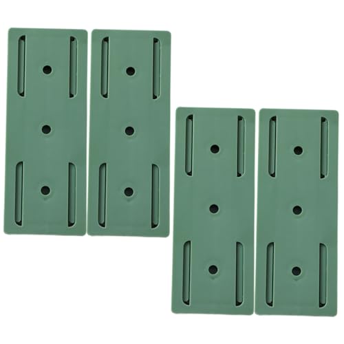 UKCOCO 4 Piezas Soporte Adhesivo para Enchufes de Pared Organizador de Regletas sin Taladro Soporte Multifuncional para Oficina y Hogar Almacenamiento Compacto y Fácil Instalación