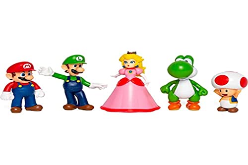 Super Mario Pack di 5 figurine, Multicolore