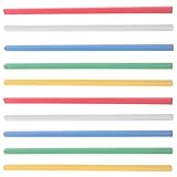 NUOBESTY 50pcs Plastic Slide Binders Bookbinding Slide Bars 0.9cm Solid Color Spine Bars for Document Binding Folder Office School Supplies