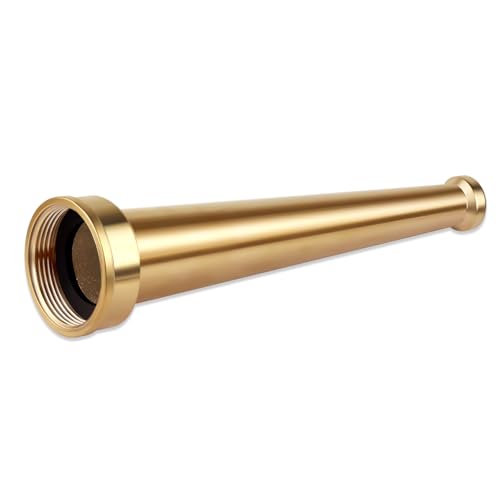Brass Fire Hose Nozzle 1.5 NPT(NPSH) Straight Stream Fire Hydrant Nozzle