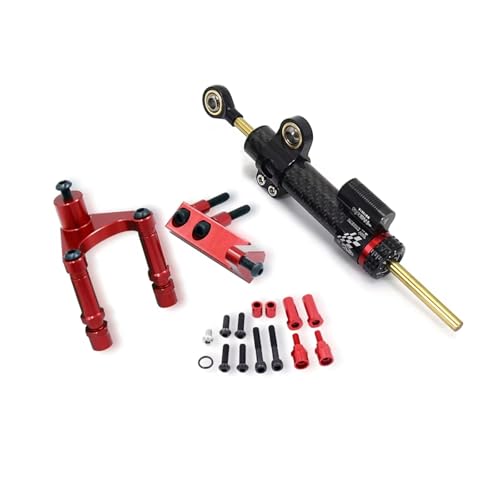 DAYOTIE Lenkungsdämpfer Kompatibel Mit Ducati Für Hypermotard 950 RVE 2021–2023. Motorrad-Lenkungsdämpfer-Halterung, Stabilisator-Montagesatz, Aluminium(NO.2)