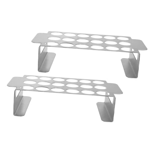 FUNNETOYU 2piezas Soporte De Grill para Jalapeños De Acero Inoxidable Rack para Barbacoa Al Aire para Cocinar Pimientos Perfectamente BBQ