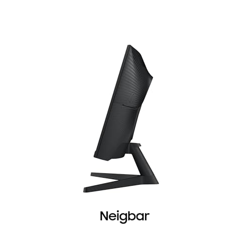 Samsung Odyssey G55C Curved Gaming Monitor, 27 Zoll, Bildschirm mit VA-Panel, 2.560 x 1.440 Pixel, 1.000R Radius, HDR10, AMD FreeSync, Bildwiederholrate 165 Hz, Reaktionszeit 1 ms (MPRT)