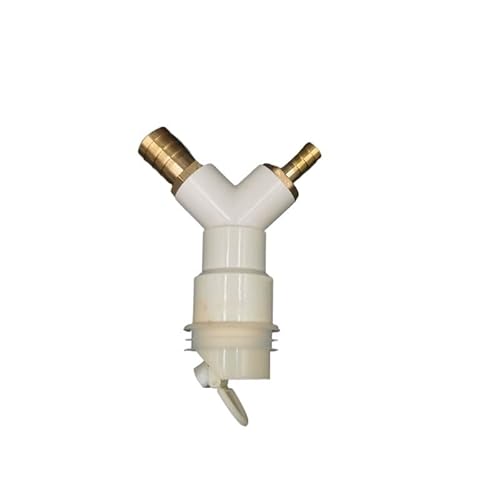 Wasmachine droger afvoer T-stuk adapter afvoer vierweg pijpfitting met anti-geur terugslagklep(B)