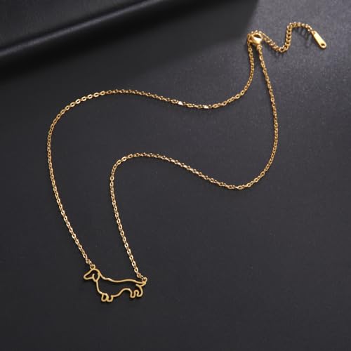 Collier de teckel mignon - Accessoire feng shui tendance chic - 7