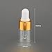 Wresty 50 Pcs Clear Glass Dropper Vails 2ml Mini Essential Oils Sample Dropper Bottles For Traveling Essential Oils Perfume Cosmetic Liquid,With 2 pcs dropper