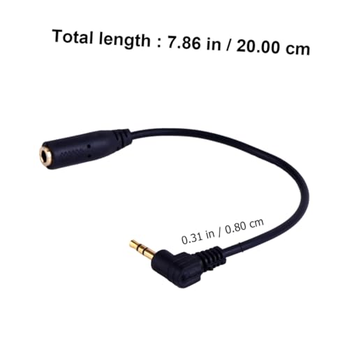 Cable adaptador de audio 2.5mm a 3.5mm KOMBIUDA miniatura 2