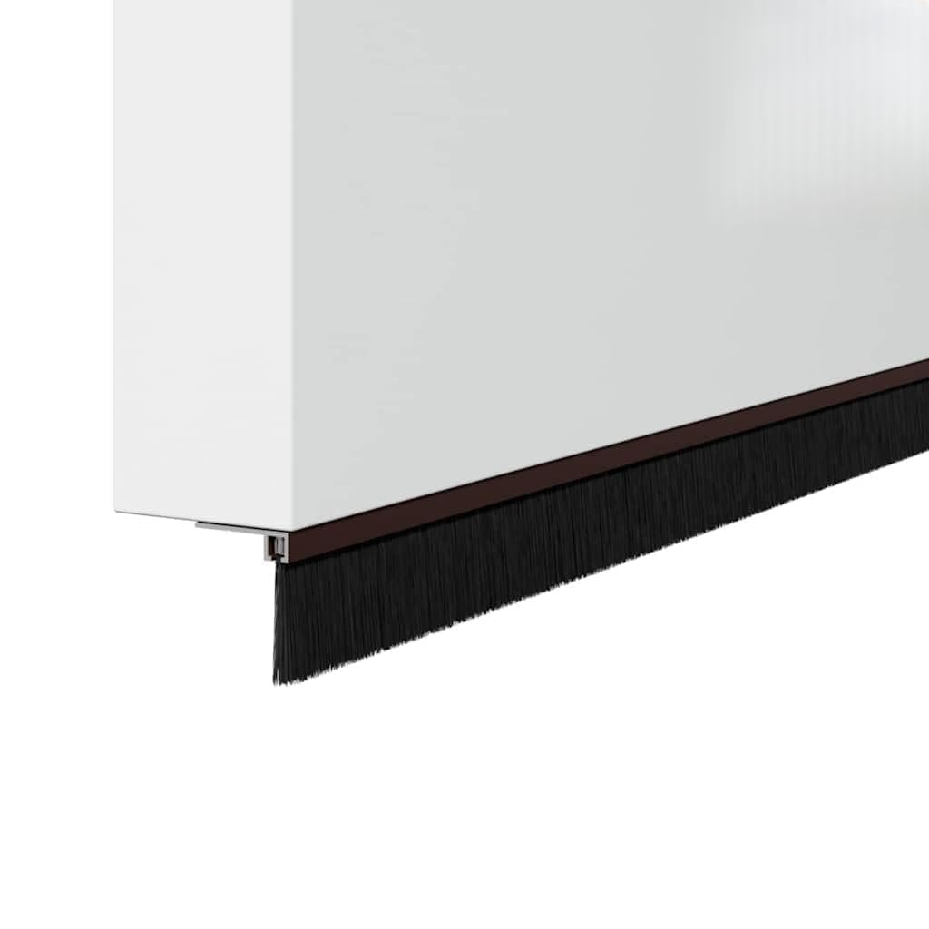 Szczotki do drzwi 6 sztuk brązowy 100 cm stop aluminium