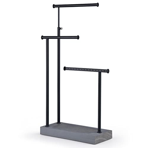 SRIWATANA Jewelry Organizer Display Extra Tall Necklace Holder 3 Tier Jewelry Tree Stand, Gift Idea...
