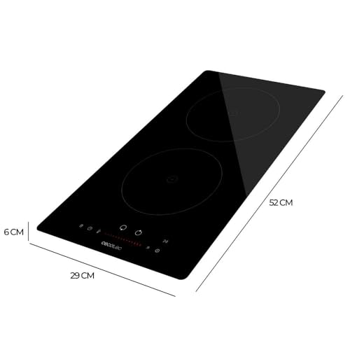 Dimensiones de la placa de inducción Cecotec: 52 x 29 x 6 cm