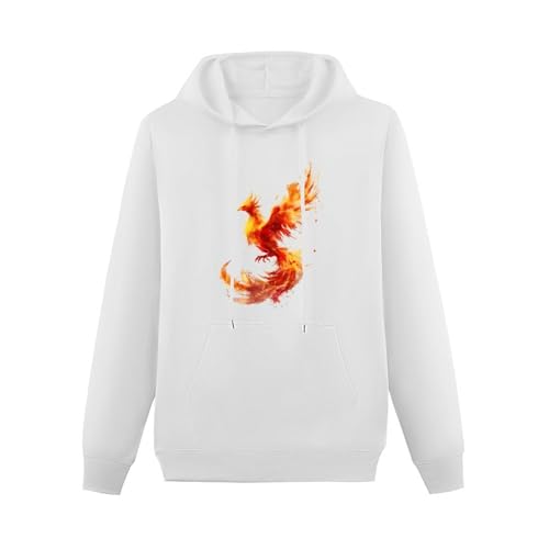 Phoenixs Unisex Casual Hoodies Long Sleeve Lightweight Pullover Tops Loose Sweatshirt with Pocket3