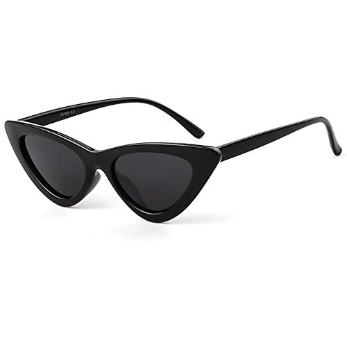 Clout Goggles Cat Eye Sunglasses Vintage Mod Style Retro Black Small Cateye Sunglasses for Women