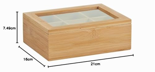 Foto von Zeller Teebeutelbox, Bamboo, ca. 21 x 16 x 7,5 cm