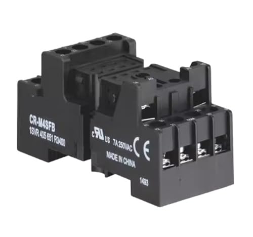 Embase CR-M4SFBN pour relais intermédiaire ABB CR-M4 compatible rail DIN