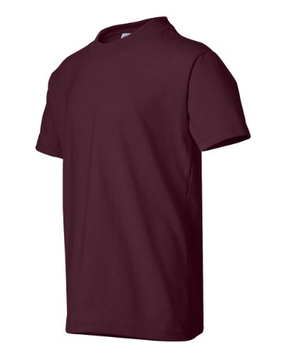 Hanes Youth Comfortblend Ecosmart Tee (Maroon) (XS)3