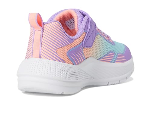 Skechers Microspec Advance, Chaussures pour Fille, Multicolore (Lavender Multi), 27 EU