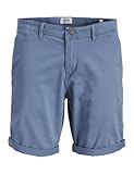 JACK & JONES Shorts Jpstbowie Solid SRT Sn-Pantalones Cortos, Blue Mirage, M Hombres