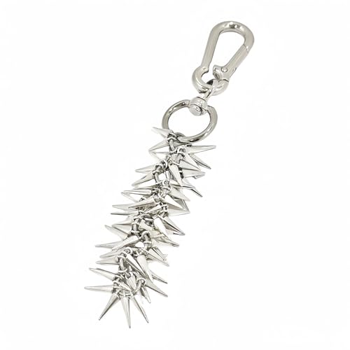 Porte-clés Thorn en alliage artisanal avec pointes gothiques rock