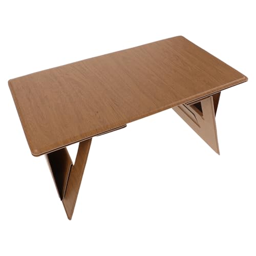 Gatuida Soporte Portátil para Laptop Plegable de Cuero PU y Tablero de Alta Densidad, Resistente al Agua y Ahorro de Espacio, Adecuado para Viajes de Negocios y Habitaciones