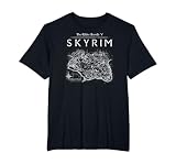 Elder Scrolls Skyrim Province Map Video Game T-Shirt, Men's Big and Tall, Black, 6X Tall