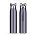 ERGGQAQ 320 ML / 11 oz Double paroi Thermos Bouteille d'eau en Acier Inoxydable flacons à Vide Mignon Chat Renard Oreille Thermique café thé Lait Voyage Tasse,B