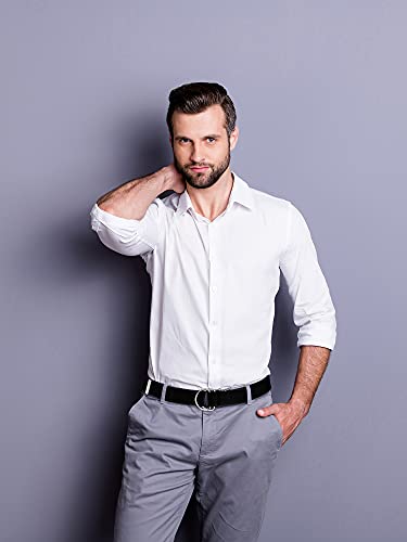 Geyoga 5 Pieces Canvas Belts D Ring Web Belt for Men Women, Fabric Belt with Double Buckle for Pants Skirts Shirts Christmas Favor3