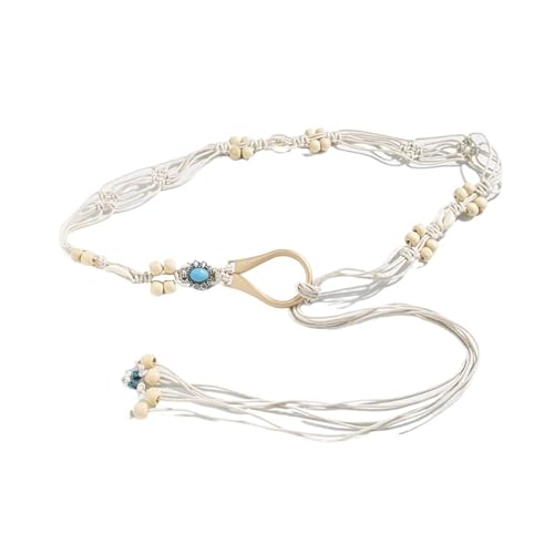 Ethnic Style Handmade Bead Shell Knot Belt Casual Holiday Delicate Waist Rope Women's Accessories