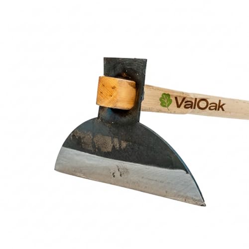 Valoak Zappa Tipo Albanese da Giardinaggio | Manico in Legno di Faggio da 110 cm | Lama in Acciaio da 29,5x10 cm | Made in Italy