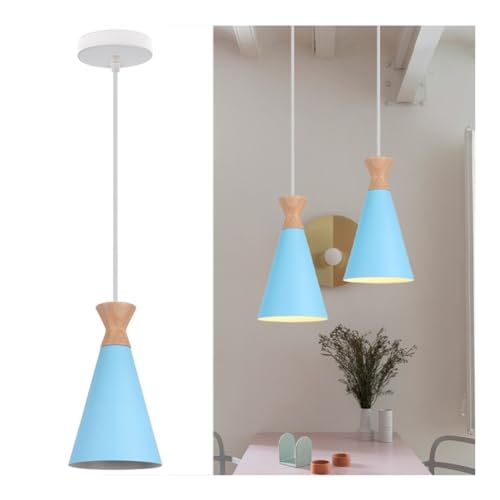 Lampe de plafond suspendue rose E27 avec câble réglable en hauteur - 2