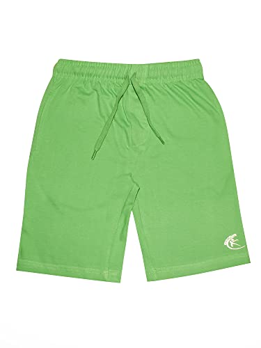 Image of KiddoPanti Boys Solid Knee-Length Basic Short | 100% Cotton Knit Fabric | Comfortable Fit with Elastic Waistband and Functional Drawcord | 2 Front Pockets Half Pant | Boys Shorts