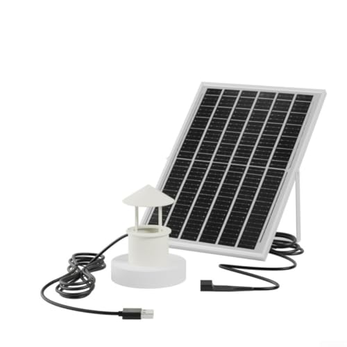 SageFurned Brumisateur de bassin à énergie solaire 6 V 25 W avec fonction d'arrêt automatique, câble de 3 mètres compatible USB pour fontaine de jardin, serre, bonsaï, rocaille, aménagement paysager