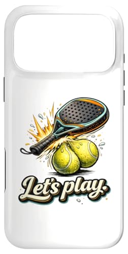 Cool Padel Lets Play ���P�b�g�{�[�� �X�v���b�V�� �y�����O���t�B�b�N �X�}�z�P�[�X iPhone 17 Pro Max �p