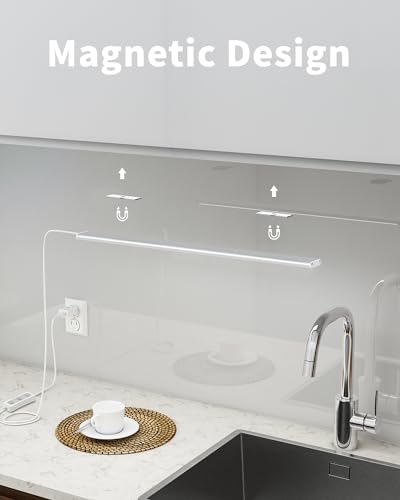 Image of ASOKO 16 Inch Under Counter Light 4500K Plug in Desk Closet Lamp