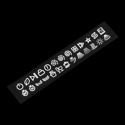 HALLMERS 26pcs Universal Dishwasher Symbols Function Switch Button Decal Control