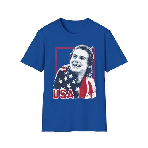 Jack Hughes Gold Medal Champion T-Shirt - USA 2026 Hockey Apparel (Royal Large)