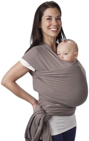 Boba Baby Wrap Carrier - Original Baby Carrier Wrap Sling for Newborns - Baby Wearing Essentials - Newborn Wrap Swaddle Holder, Newborn to Toddler Infant Sling (Grey)