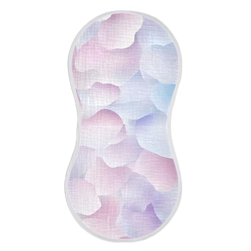 2 Pack Baby Burp Cloths, Soft Absorbent Burping Cloths for Babies, Cotton Milk Spit Up Rags, Large Size for Newborns, Baby Boys and Girls (Colorful Leaf)2