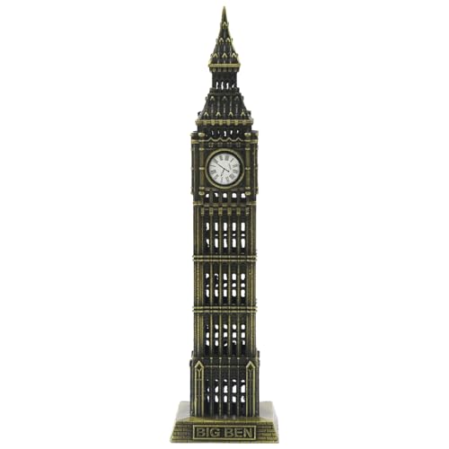 ASUNFO London Big Ben Tower Vintage Statue Model with Clock for Home Desktop Decor (Antique Copper 7.08 x 1.78 in) ASUNFO London Big Ben Tower Vintage Statue Model with Clock for Home Desktop Decor (Antique Copper 7.08 x 1.78 in)