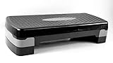 Hoppline kft Step de aeróbica y fitness ideal para gimnasia y entrenamiento en casa con 2 alturas ajustables, plataforma para deporte y cardio compacta y ligera, fácil de transportar.
