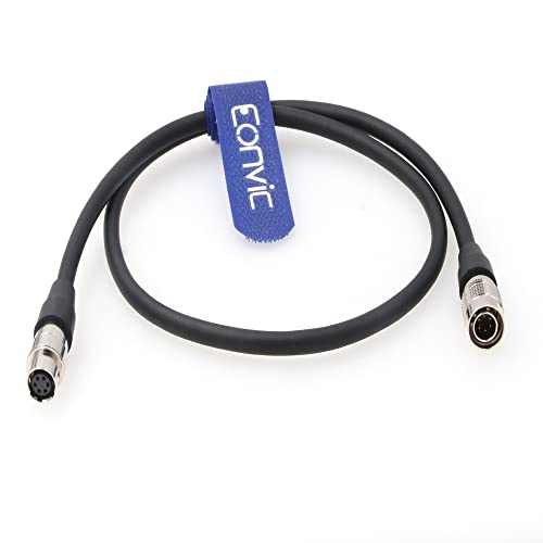 Eonvic Industry CCD CMOSカメラ Hirose HR10A-7R 6ピン オス→メス シールド パワー I/O ケーブル 産業用カメラ用 (23.6インチ/60cm)